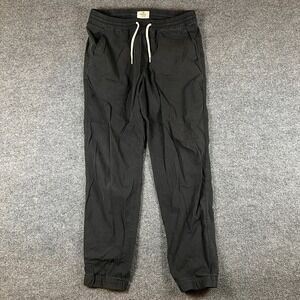 Marine Layer Saturday Breeze Jogger Mens M Black Drawstring Pull On Pants